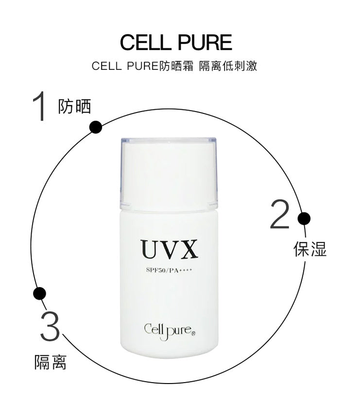 日本cellpure纯物理防晒霜 孕妇/婴儿可以用 SPF50 PA++++