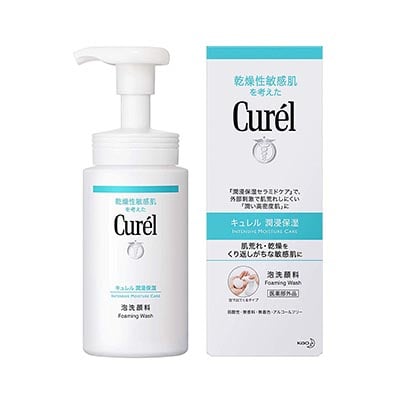 花王 Curel 珂润 保湿洁颜泡沫 干燥性敏感肌肤用