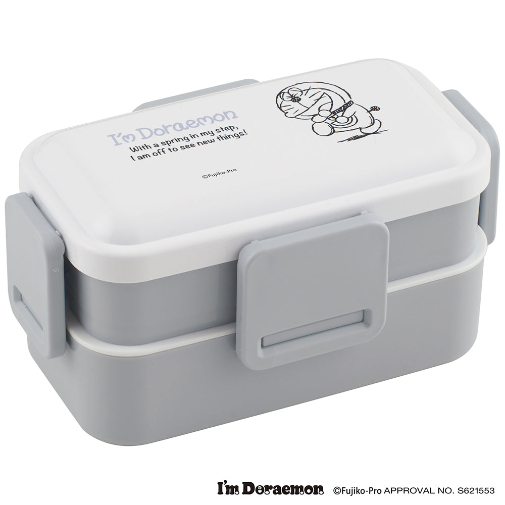 日本DORAEMON 哆啦A梦未来百货店 抗菌双层便当盒(SIZE:W169×H90×D100mm)