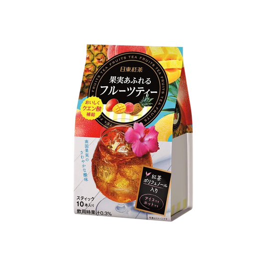 日本NITTO日东红茶3味热带水果茶茶包10本入（保质期到2022年7月）