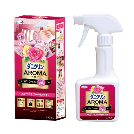 日本UYEKI 专业防螨虫防过敏 杀螨除菌喷雾剂 250ml 鲜花香型 孕妇婴儿可用