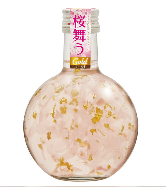 日本豊幸園 桜舞う金箔 300ml 白桃樱花味 Alc 9%