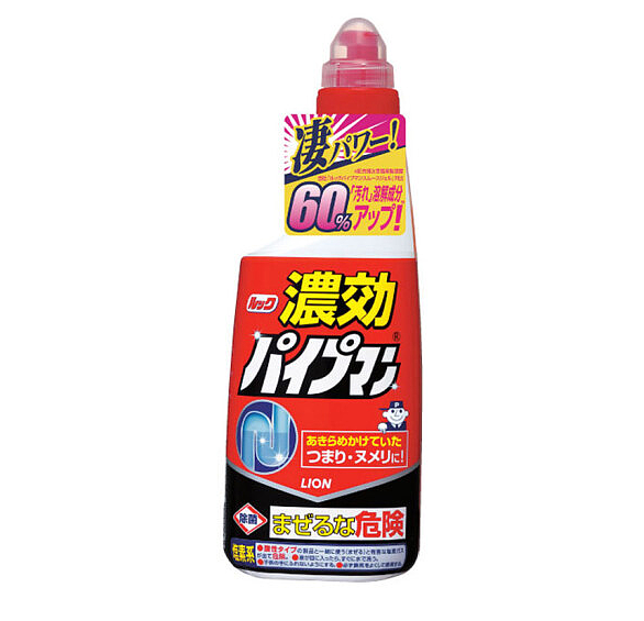 日本LION狮王 LOOK通渠佬 管道疏通剂450ml(浓缩啫喱型)
