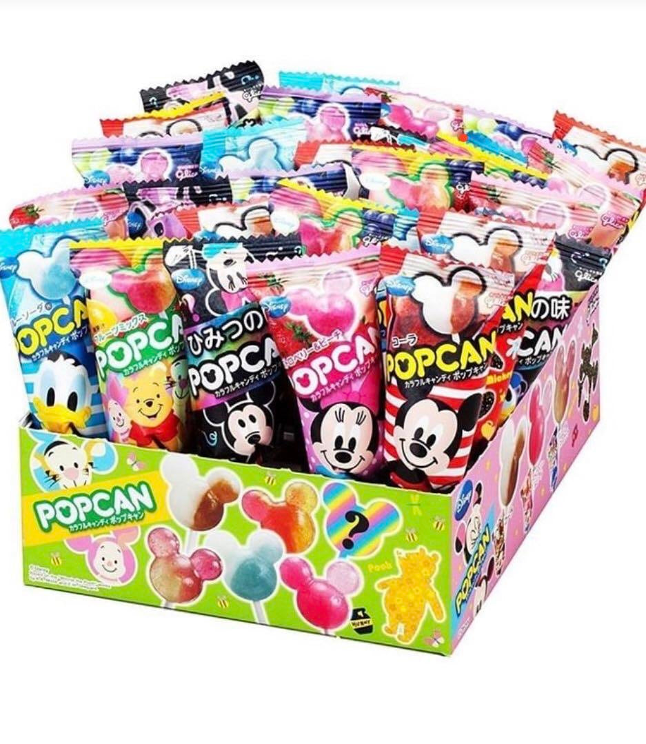 日本格力高Ezaki Glico POPCAN 迪士尼米奇棒棒糖~6種口味 一盒30只（2022.12）