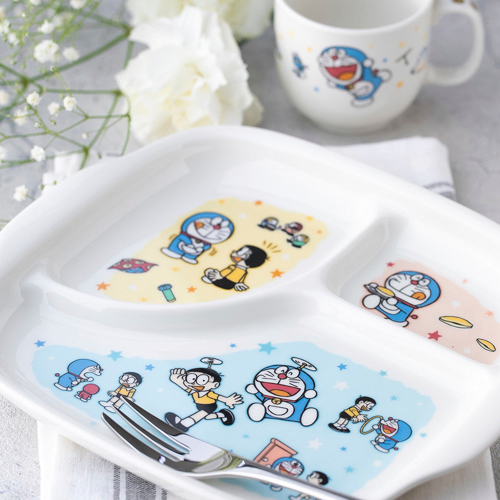 日本DORAEMON 哆啦A梦未来百货店 儿童餐盘 陶瓷制 23CM