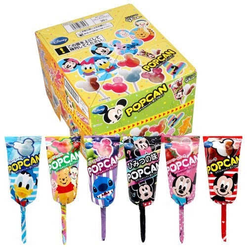 日本格力高Ezaki Glico POPCAN 迪士尼米奇棒棒糖~6種口味 一盒30只（2022.12）