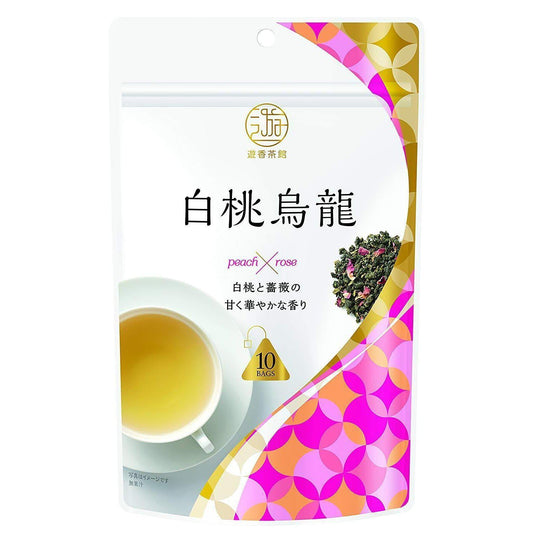 日本NITTO日东红茶 游香茶馆 白桃乌龙茶包 一袋10茶包 （2023.12）