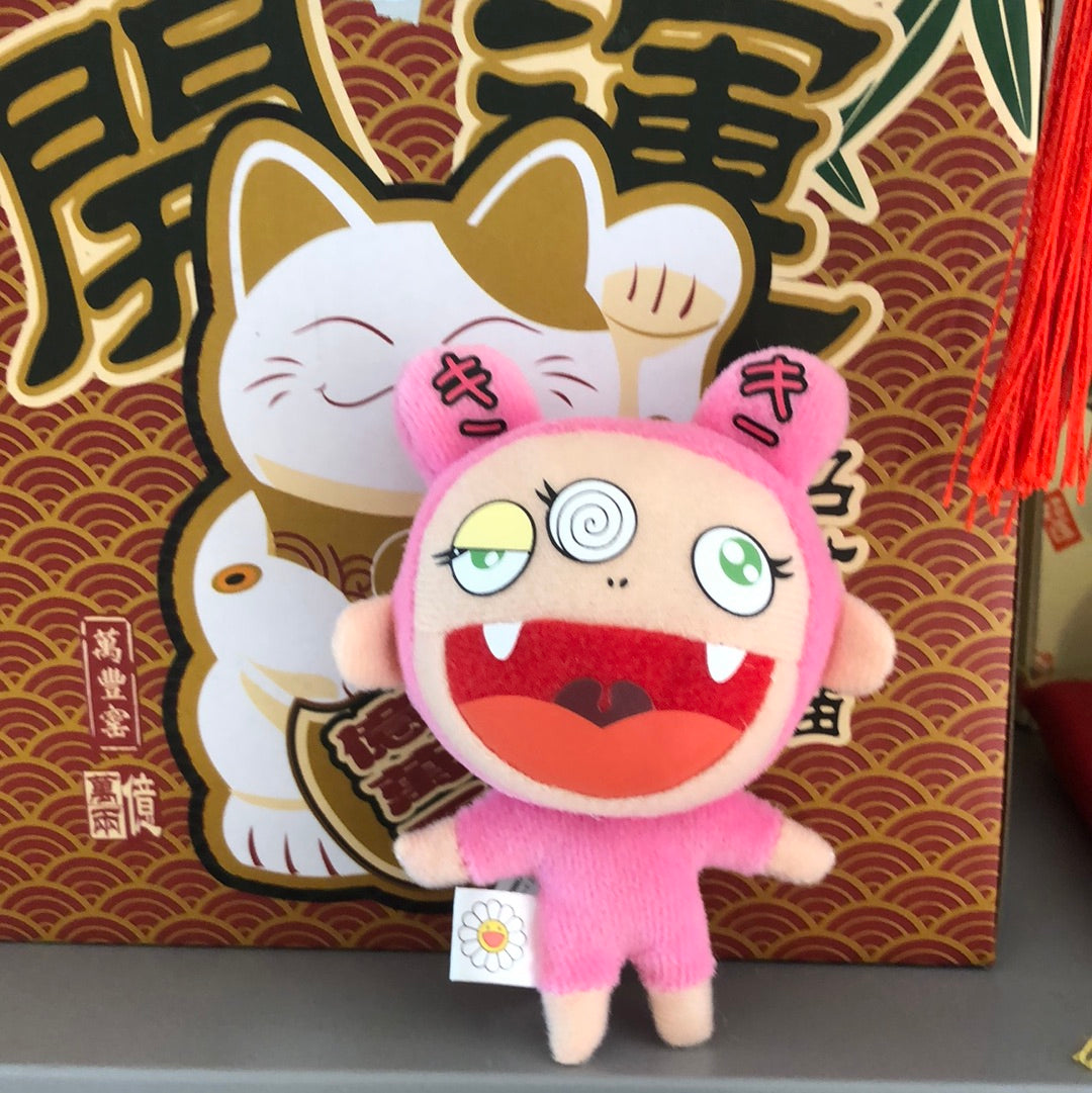 村上隆Takashi Murakami  玩偶挂件 白色kaikai 粉色KiKi 挂件