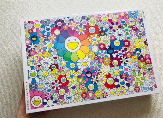 村上隆Takashi Murakami 拼图1000片 size ：51cmX73.5cm  FLOWER JIGSAW PUZZLE