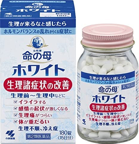 日本KOBAYASHI小林制药 命之母白 改善生理期综合症 180粒