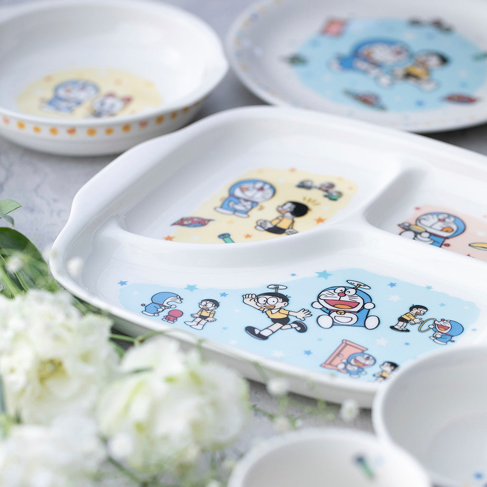 日本DORAEMON 哆啦A梦未来百货店 儿童餐盘 陶瓷制 23CM