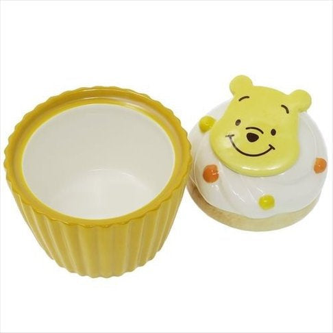 Tokyo Disney 东京迪斯尼 pooh 纸杯蛋糕形状陶瓷杯 黄色