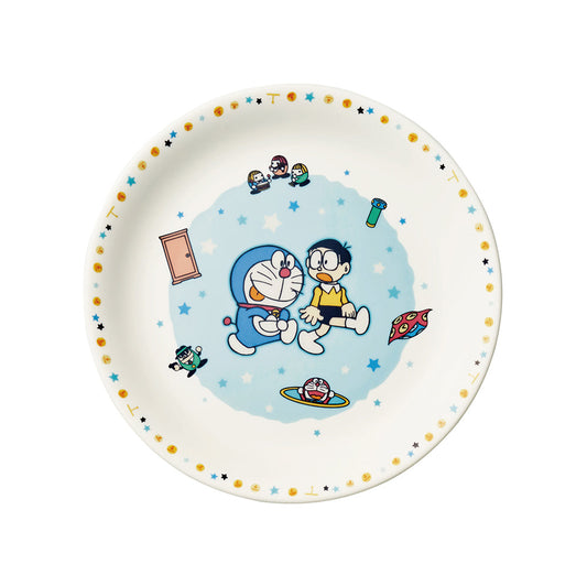 日本DORAEMON 哆啦A梦未来百货店  陶瓷制儿童餐盘 18cm