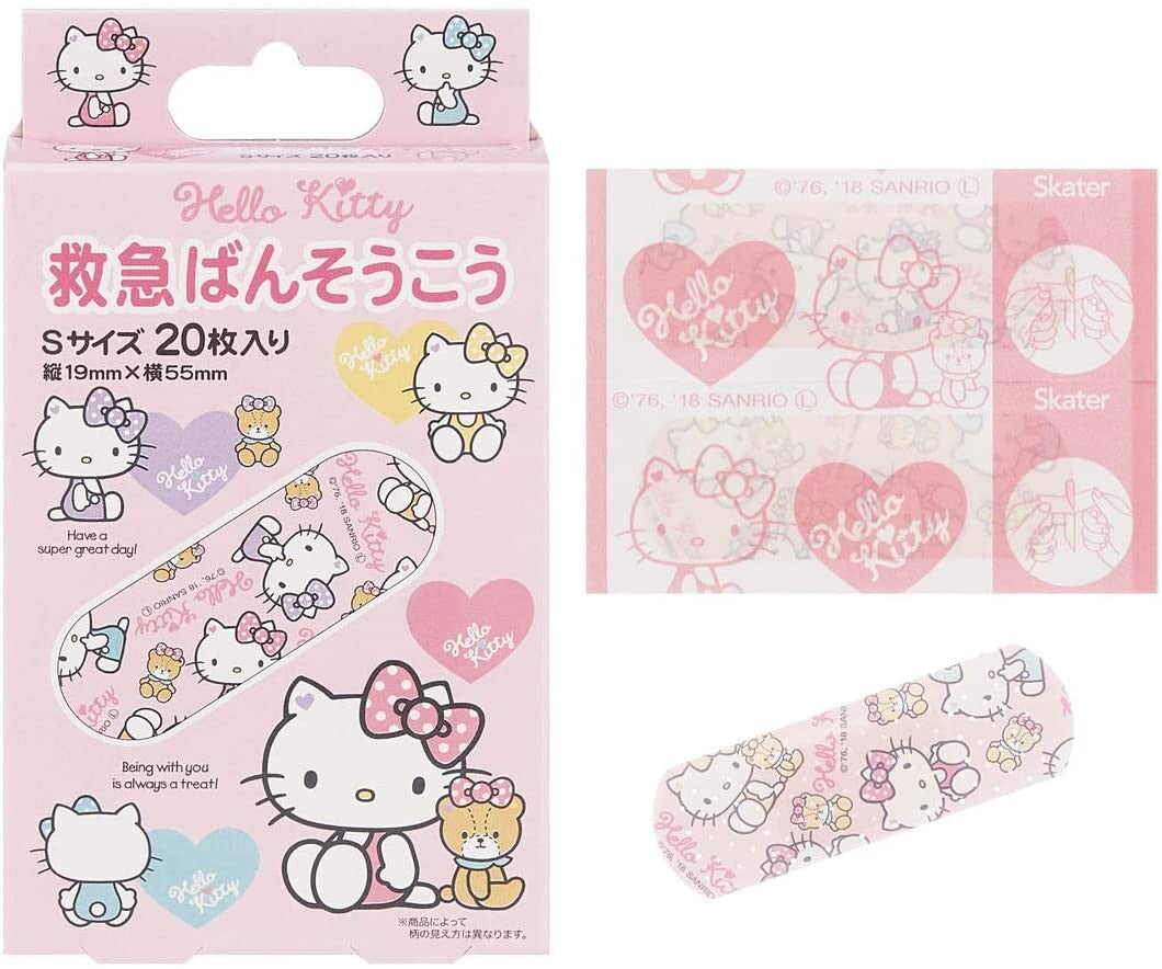 日本SKATER Hello Kitty 创可贴20枚入 S号