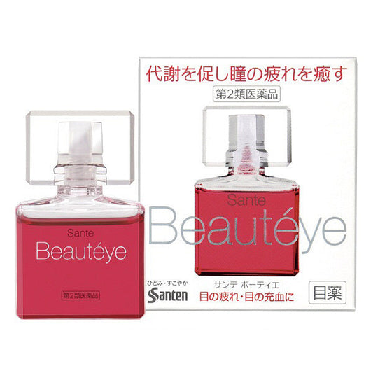 日本参天Santen Beauteye 抗衰老疲劳去血丝抗疲劳止痒玫瑰味眼药水 12ml