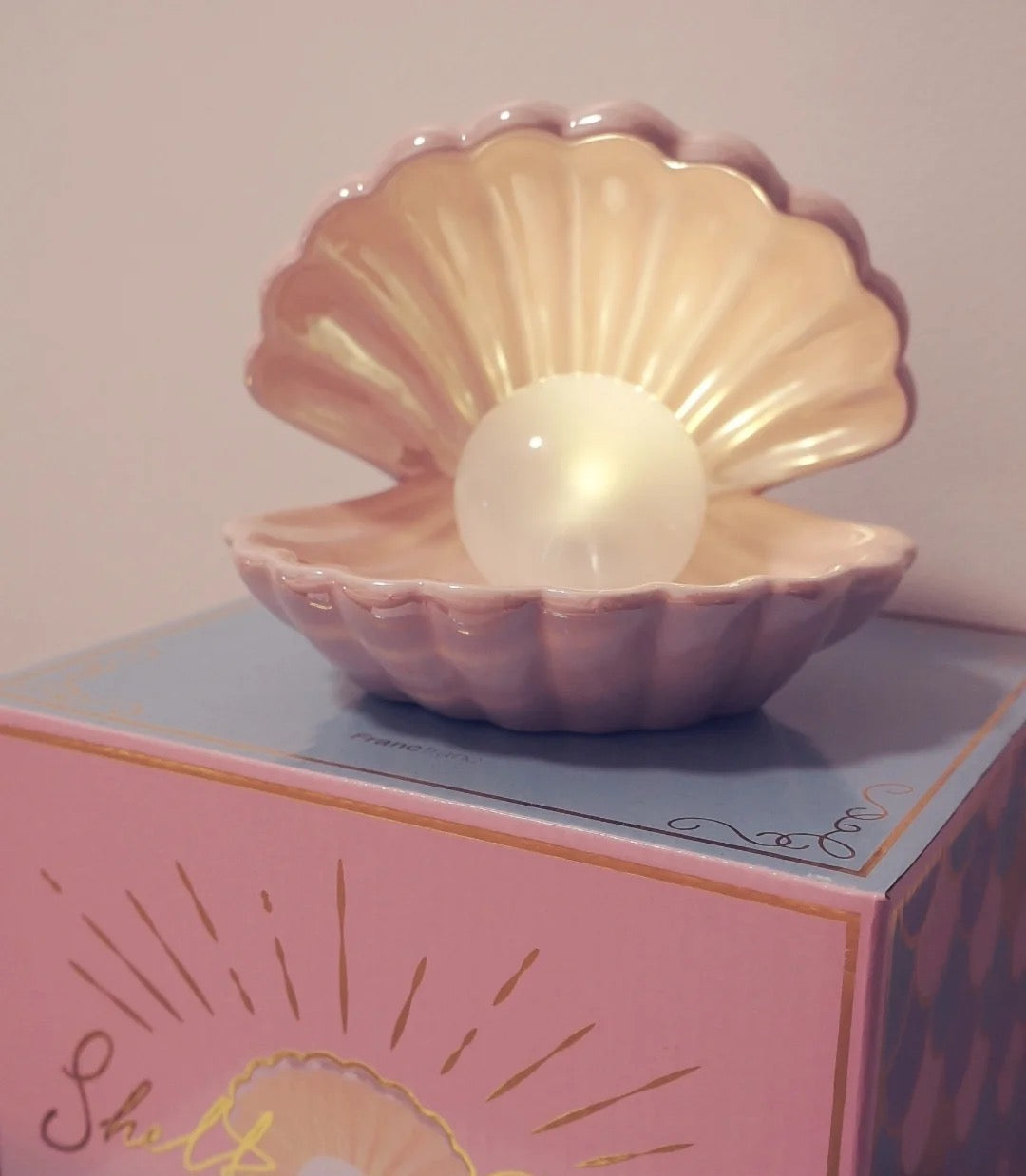 日本Francfranc Shell Lamp Small Table Light 贝壳灯