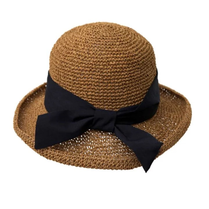 儿童款 日本Ribbon sailor hat 可折叠编制帽 头围52—55cm