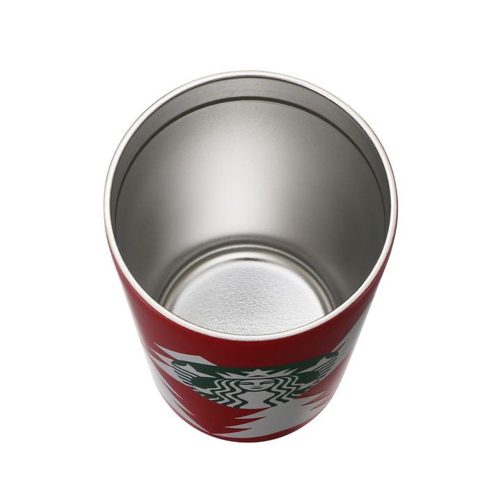 日本星巴克2022圣诞限定 假日不锈钢 Logo 杯红色杯子 355ml