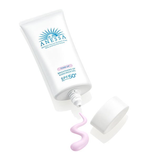 日本SHISEIDO资生堂 ANESSA安耐晒 白瓶防晒啫喱  SPF50+/PA++++ 90g 防水型 有润色效果